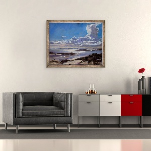 Tablou inramat - Sue Wales - Dupa-amiaza tarziu in Galloway, 2010, 50 x 60 cm - Img 2