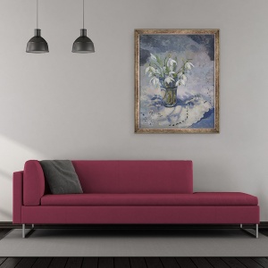 Tablou inramat - Sue Wales - Ghiocei, 2013, 50 x 60 cm - Img 2