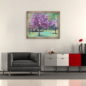 Tablou inramat - Sylvia Paul - Blossom in parc, 50 x 60 cm - Img 2