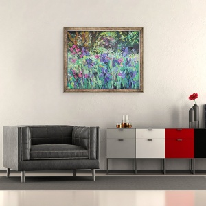 Tablou inramat - Sylvia Paul - Gradina Iris, 70 x 85 cm - Img 2