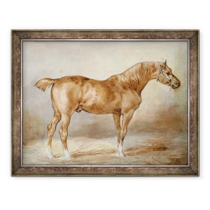 Tablou inramat - Theodore Gericault - Cal intr-un grajd, 60 x 80 cm