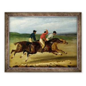 Tablou inramat - Theodore Gericault - Cursa de cai, 60 x 80 cm