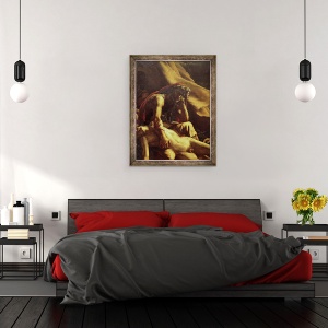 Tablou inramat - Theodore Gericault - Pluta Meduzei, detaliu al unui batran, 60 x 80 cm - Img 3