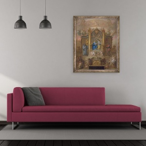 Tablou inramat - Theodore van Thulden - Alianta Frantei si Spaniei, 50 x 60 cm - Img 2