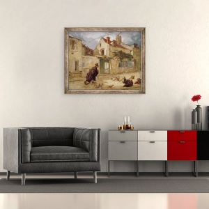 Tablou inramat - Thomas Couture - Avocat merge la tribunal, 50 x 60 cm - Img 2
