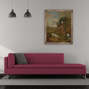 Tablou inramat - Thomas Gainsborough - Maiorul John Dade 1726-1811 de Tannington, Suffolk, 50 x 60 cm - Img 2