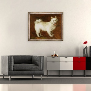 Tablou inramat - Thomas Gainsborough - Spitz Dog, 50 x 60 cm - Img 2