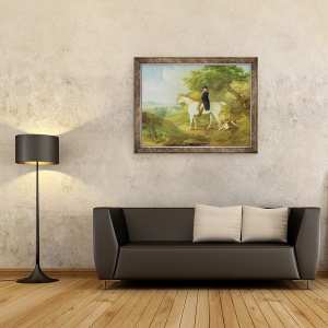 Tablou inramat - Thomas Hand - George Morland 1763-1804 pe vanatorul sau, 60 x 80 cm - Img 2