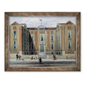 Tablou inramat - Thomas Hosmer Shepherd - Un conac antic, numit Pitchett Hall, partea de sud a Union St., 60 x 80 cm