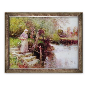 Tablou inramat - Thomas Mackay - Asteptand feribotul, 60 x 80 cm