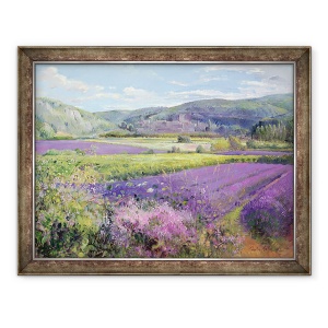 Tablou inramat - Timothy Easton - Campuri de lavanda in Old Provence, 70 x 90 cm