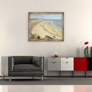 Tablou inramat - Timothy Easton - Curba de plaja spre Southwold, 50 x 60 cm - Img 2