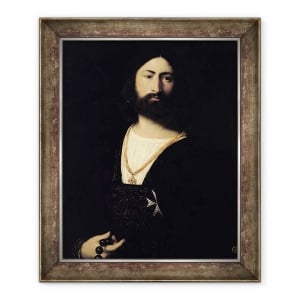 Tablou inramat - Titian - Cavaler al Ordinului Maltei, 50 x 60 cm
