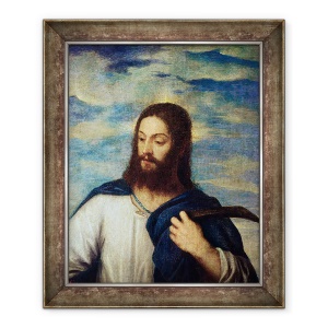 Tablou inramat - Titian - Mantuitorul, 70 x 85 cm
