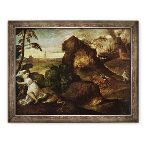Tablou inramat - Titian - Orfeu si Euridice, 70 x 90 cm