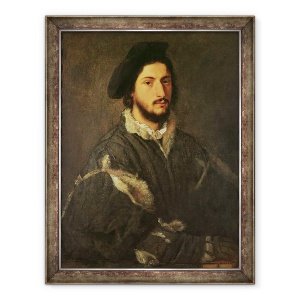 Tablou inramat - Titian - Portret De Vincenzo Mosti, 60 x 80 cm
