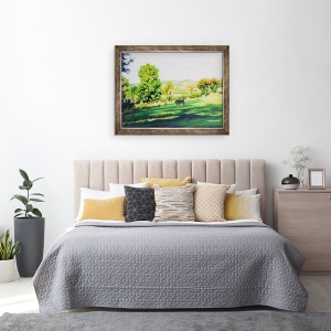 Tablou inramat - Tony Fandino - Black Horse in tara Galilor, 60 x 80 cm - Img 3