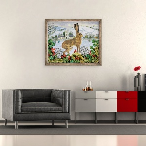 Tablou inramat - Vanessa Bowman - Hare la Twilight, 50 x 60 cm - Img 2