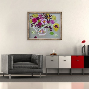 Tablou inramat - Vanessa Bowman - Ultima dintre florile de vara, 50 x 60 cm - Img 2
