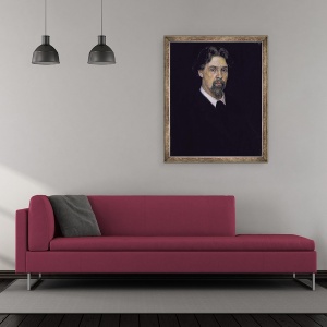 Tablou inramat - Vasilij Ivanovic Surikov - Autoportret, 70 x 85 cm - Img 2