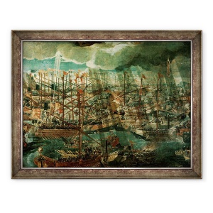 Tablou inramat - Veronese - Alegorie a bataliei de la Lepanto ulei pe panza, 60 x 80 cm