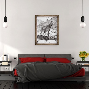 Tablou inramat - Vincent Alexander Booth - Cerb, 2011, 60 x 80 cm - Img 3