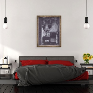 Tablou inramat - Vincent Alexander Booth - Lampa aprinsa la lumina lumanarilor, 1997, 70 x 90 cm - Img 3