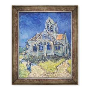 Tablou inramat - Vincent van Gogh - Biserica de la Auvers-sur-Oise, 70 x 85 cm