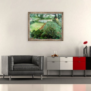 Tablou inramat - Vincent van Gogh - Camp cu maci, 50 x 60 cm - Img 2