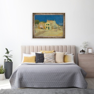 Tablou inramat - Vincent van Gogh - Casa Galbena, 60 x 80 cm - Img 3