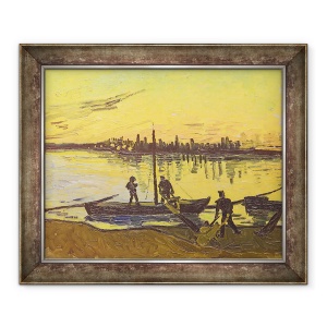 Tablou inramat - Vincent van Gogh - Descarcatoare in Arles, 70 x 85 cm