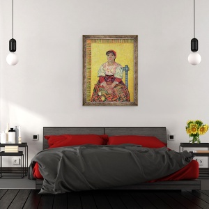 Tablou inramat - Vincent van Gogh - Italiana, Agostina Segatori, 60 x 80 cm - Img 3