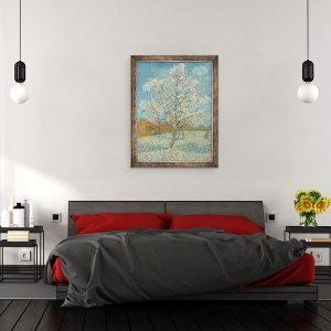 Tablou inramat - Vincent van Gogh - Piersicul Roz, 60 x 80 cm - Img 3