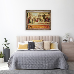 Tablou inramat - Vittore Carpaccio - Miracolul Sfantului Trifoniu, 70 x 90 cm - Img 3