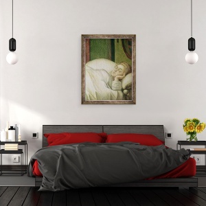 Tablou inramat - Vittore Carpaccio - Visul Sfantului Ursula, 60 x 80 cm - Img 3