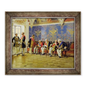 Tablou inramat - Vladimir Egorovic Makovsky - Asteptand o audienta, 50 x 60 cm