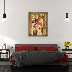 Tablou inramat - Vrancke van der Stockt - Triptic al Izbavirii, Sacramentul Unchirii Extreme, 60 x 80 cm - Img 3