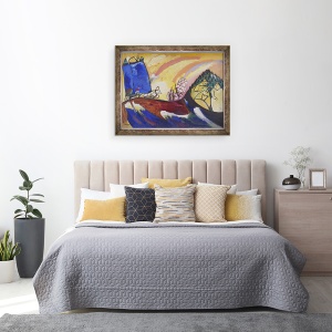 Tablou inramat - Wassily Kandinsky - Pictura cu Troica, 18 ianuarie, 60 x 80 cm - Img 3