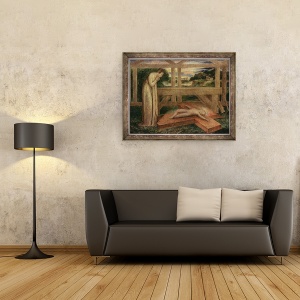 Tablou inramat - William Blake - Copilul Hristos adormit pe o cruce, 70 x 90 cm - Img 2