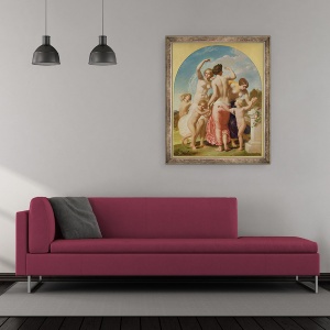 Tablou inramat - William Edward Frost - Cele Trei Gratii, 50 x 60 cm - Img 2