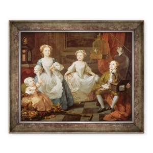 Tablou inramat - William Hogarth - Copiii Graham, 70 x 85 cm
