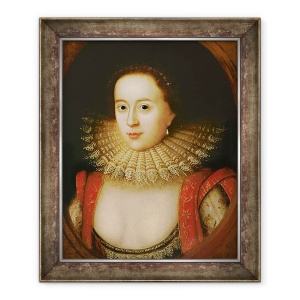Tablou inramat - William Larkin - Portret De Frances Howard 1590-1632 Contesa De Somerset, 50 x 60 cm