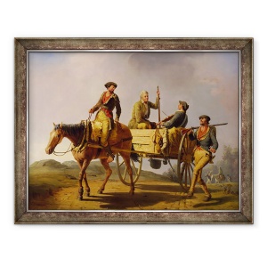 Tablou inramat - William Tylee Ranney - Veteranii din 1776 intorcandu-se din razboi, 70 x 90 cm