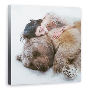 Tablou canvas - 0, Portret, Animale, Urs, Femeie, 60 x 60 cm