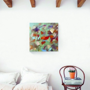 Tablou decorativ modern living abstract pe canvas 60x60cm