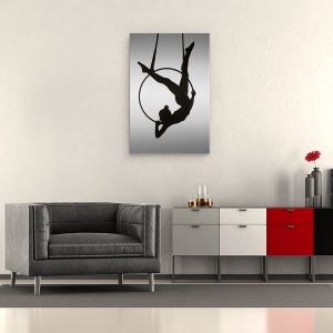 Tablou canvas - Aerialistul, Aeriana, Preformanta, Danseaza, Cerc, 40 x 60 cm - Img 2