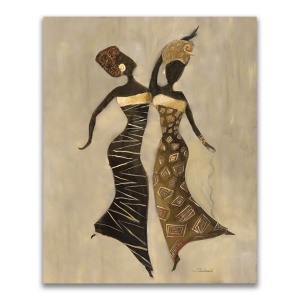 Tablou Canvas - Afro, Figurativ, Modern, Galben, 60 x 75 cm