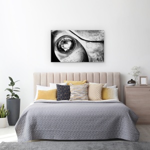 Tablou canvas - Alfa Romeo, Masina, Alb-Negru, Abstract, 50 x 80 cm - Img 3