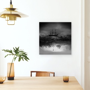 Tablou canvas - Ancora, Vapor, Barca Cu Panze, 60 x 60 cm - Img 4