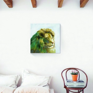 Tablou decorativ canvas Leu Africa 60x60 cm